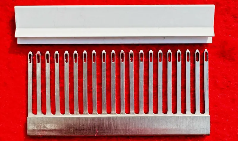 Deckerkamm-Set 3,6 mm – 20 + 72 Maschen mit Kappen