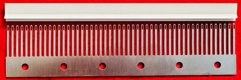 Deckerkamm-Set 3,6 mm – 50 + 50 Maschen mit Kappen